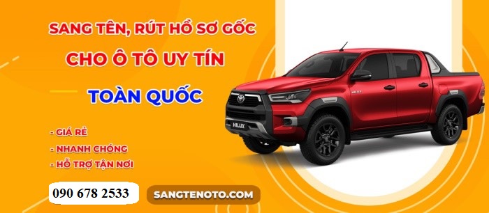 Rút hố sơ gốc xe ô tô ở HCM giá rẻ